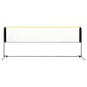 vidaXL Rete da Badminton Regolabile 400x103x94-158 cm in Metallo