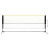 vidaXL Rete da Badminton Regolabile 400x103x94-158 cm in Metallo