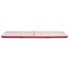 vidaXL Tappetino Ginnastica Gonfiabile con Pompa 800x100x15cm PVC Rosa