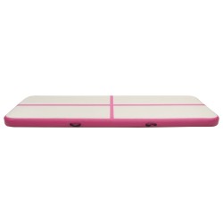 vidaXL Tappetino Ginnastica Gonfiabile con Pompa 500x100x20cm PVC Rosa