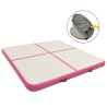 vidaXL Tappetino Ginnastica Gonfiabile con Pompa 200x200x15cm PVC Rosa