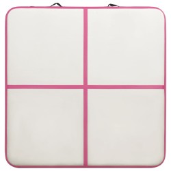 vidaXL Tappetino Ginnastica Gonfiabile con Pompa 200x200x15cm PVC Rosa