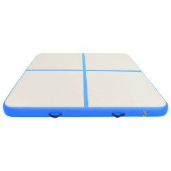 vidaXL Tappetino Ginnastica Gonfiabile con Pompa 200x200x15cm PVC Blu