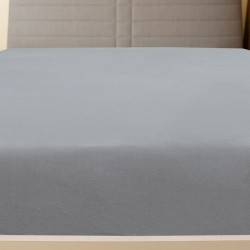 vidaXL Lenzuolo con Angoli Jersey Grigio 140x200 cm Cotone