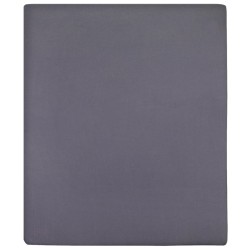 vidaXL Lenzuola con Angoli Jersey 2 pz Antracite 140x200 cm Cotone