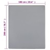 vidaXL Lenzuolo con Angoli Jersey Grigio 100x200 cm Cotone