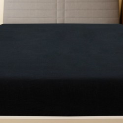 vidaXL Lenzuola con Angoli Jersey 2pz Nero 90x200 cm Cotone