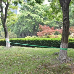 vidaXL Slackline 15 m x 50 mm 150 kg Verde