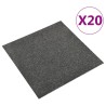 vidaXL Quadrotte di Moquette 20 pz 5 m² 50x50 cm Antracite