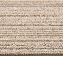 vidaXL Quadrotte di Moquette 20 pz 5 m² 50x50 cm Beige a Strisce