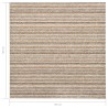 vidaXL Quadrotte di Moquette 20 pz 5 m² 50x50 cm Beige a Strisce