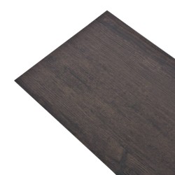 vidaXL Listoni Pavimenti Non Autoadesivi PVC 5,26m² 2mm Rovere Scuro