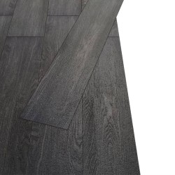 vidaXL Listoni Pavimenti Non Autoadesivi PVC 5,26 m² 2 mm Nero Bianco