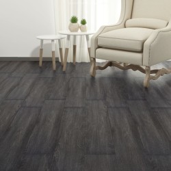 vidaXL Listoni Pavimenti Non Autoadesivi PVC 5,26 m² 2 mm Nero Bianco