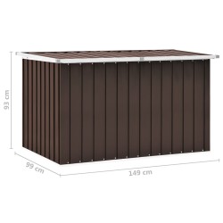 vidaXL Baule da Giardino Marrone 149x99x93 cm