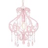    Lampadario con Perle Rosa Rotondo E14