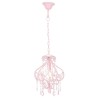    Lampadario con Perle Rosa Rotondo E14