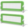 vidaXL Sponde Letto per la Sicurezza dei Bambini 2 pz Verde 102x42 cm