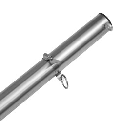 vidaXL Asta per Parasole a Vela 250 cm Acciaio Inox