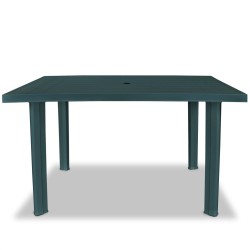    Tavolo da Giardino Verde 126x76x72 cm in Plastica