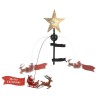 Ambiance Stella per Albero di Natale con Babbo Natale a LED