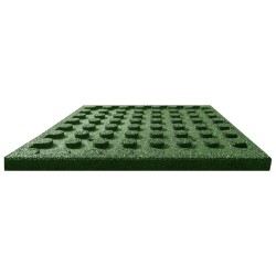    Piastrelle Anticaduta 6 pz in Gomma 50x50x3 cm Verde