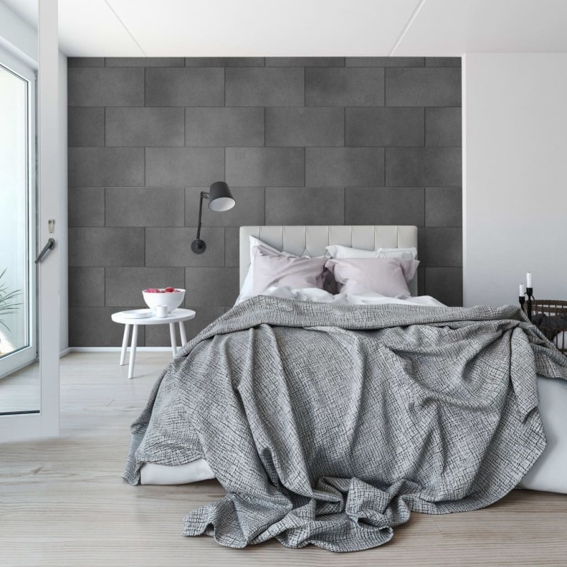 Grosfillex Piastrelle Muro Gx Wall+ 11 pz Gemma 30x60 cm Grigio Scuro