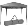 ProGarden Tenda per Feste Easy-Up 300x300x245 cm Grigio