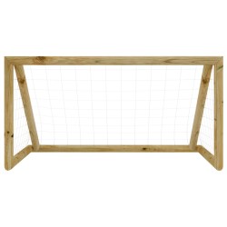 vidaXL Porta da Calcio con Rete 160x100x80cm Legno di Pino Impregnato 