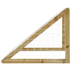 vidaXL Porta da Calcio con Rete 120x80x60 cm Legno di Pino Impregnato 