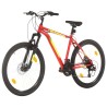 vidaXL Mountain Bike 21 Speed 27,5" Ruote 42 cm Rosso