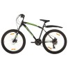 vidaXL Mountain Bike 21 Speed 26" Ruote 46 cm Nero