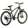 vidaXL Mountain Bike 21 Speed 26" Ruote 46 cm Nero