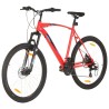 vidaXL Mountain Bike 21 Speed 29" Ruote 58 cm Telaio Rosso