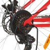 vidaXL Mountain Bike 21 Speed 26" Ruote 36 cm Rosso