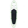 vidaXL Set Tavola Gonfiabile da SUP Verde e Bianco