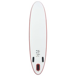 vidaXL Set Tavola Gonfiabile da SUP Rosso e Bianco