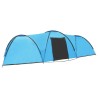 vidaXL Tenda Igloo da Campeggio 650x240x190 cm per 8 Persone Blu