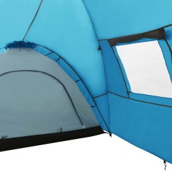 vidaXL Tenda Igloo da Campeggio 650x240x190 cm per 8 Persone Blu