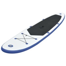 vidaXL Set Tavola Gonfiabile da SUP Blu e Bianco