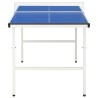 vidaXL Tavolo da Ping Pong con Rete 5 Piedi 152x76x66 cm Blu