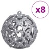 vidaXL Palline di Natale 100 pz Blu e Argento 3 / 4 / 6 cm