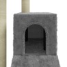    Albero per Gatti con Tiragraffi in Sisal Grigio Chiaro 92 cm