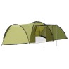 vidaXL Tenda Igloo da Campeggio 650x240x190 cm per 8 Persone Verde