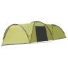 vidaXL Tenda Igloo da Campeggio 650x240x190 cm per 8 Persone Verde