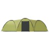 vidaXL Tenda Igloo da Campeggio 650x240x190 cm per 8 Persone Verde