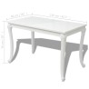    Tavolo da Pranzo 116x66x76 cm Bianco Lucido