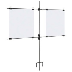 vidaXL Supporto Bersagli di Carta con Fogli di Tiro 78x76cm Acciaio