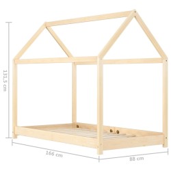    Giroletto per Bambini in Legno Massello di Pino 80x160 cm