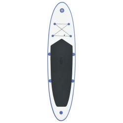 vidaXL Set Tavola da SUP e Surf Gonfiabile Blu e Bianco